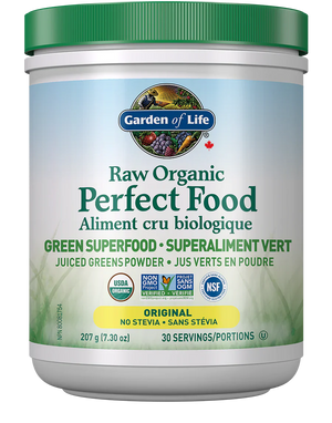 Organic raw food - green