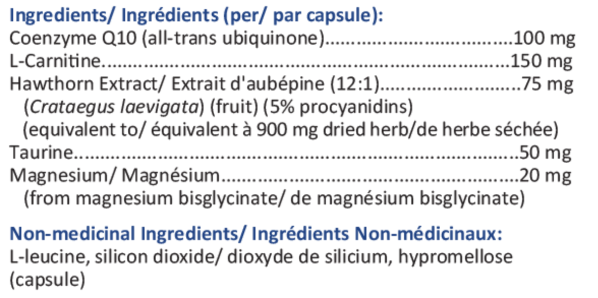 H.C.Q10-Cardio (Formule cardiovasculaire complète)