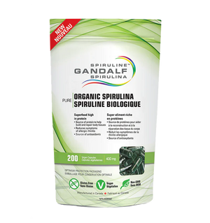 Spiruline biologique 400mg capsules végétales
