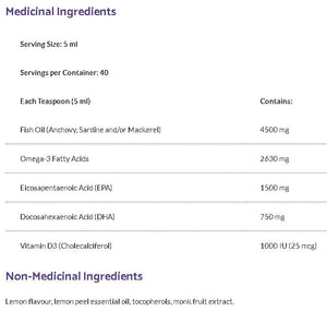 OptiMega-3® with Vitamin D3 · saveur de citron meringue