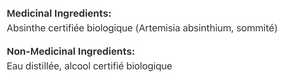 Absinthe (artemisia absinthium)