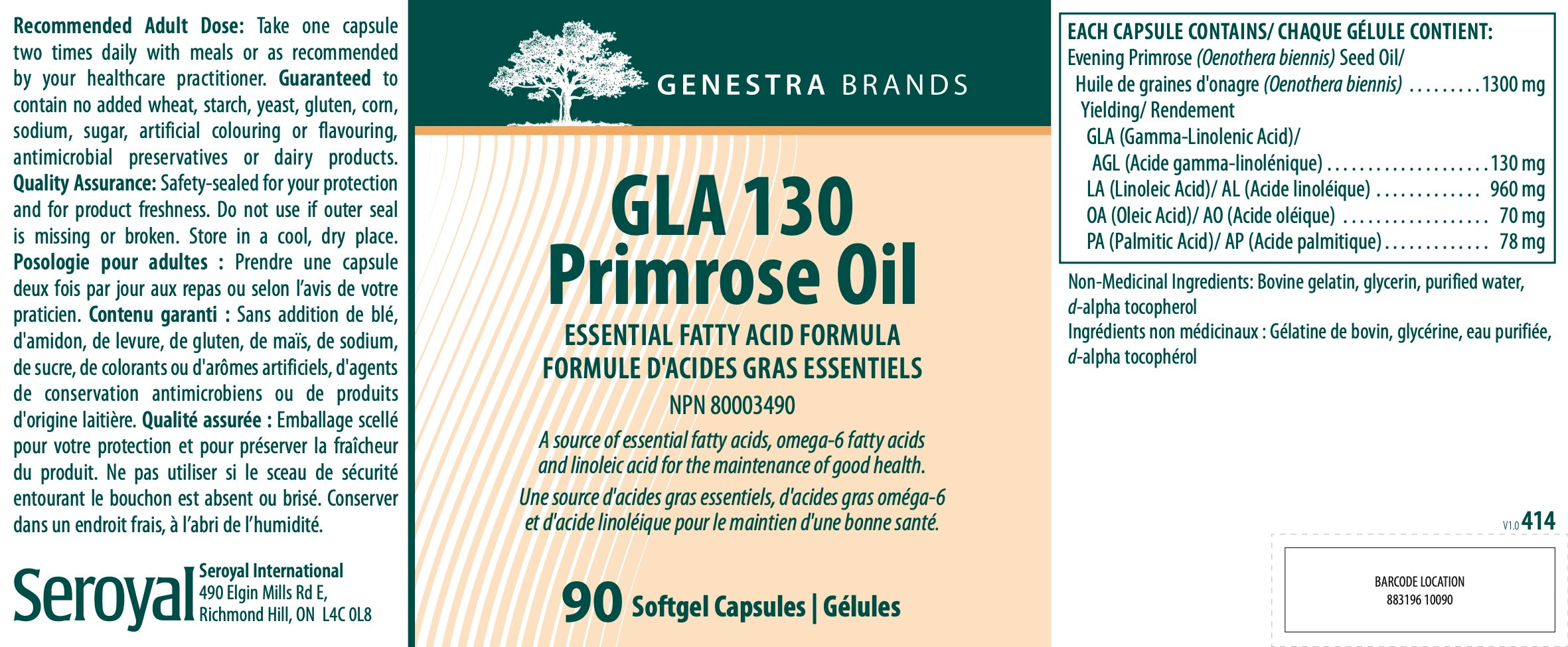 GLA 130 Primrose Oil