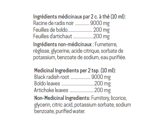 D-tox black radishes