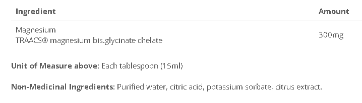 Magnesium Bis Glycinate - 300mg Full Chelate Liquid