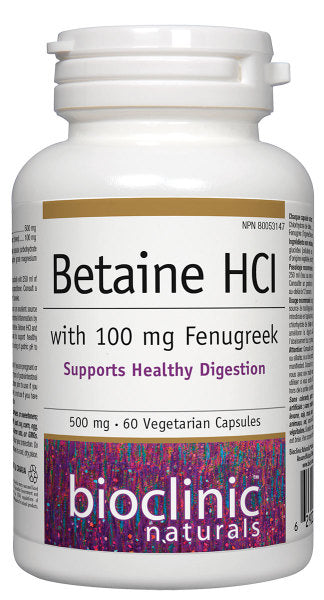 Betaine HCI with 100 mg Fenugreek
